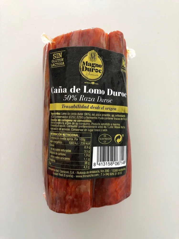 Caña de lomo duroc