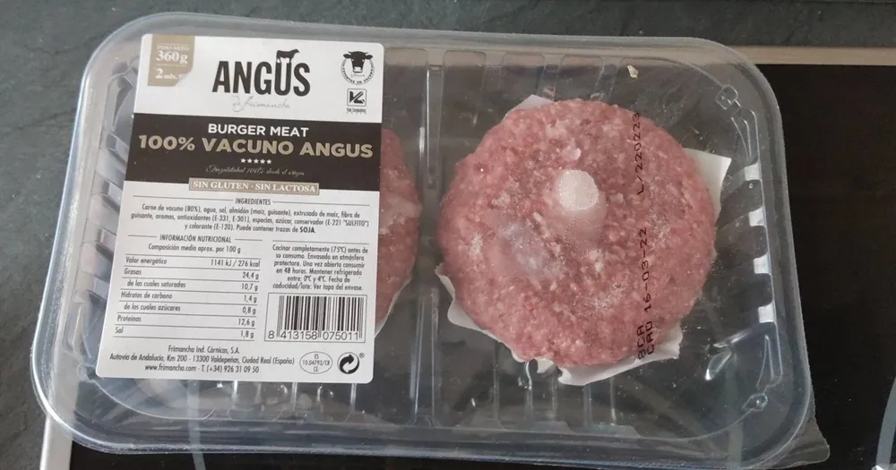 Hamburguesa Angus vacuno