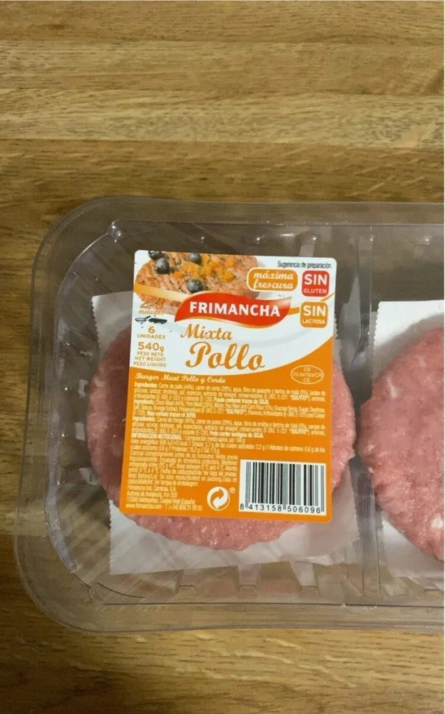 Hamburguesa Pollo mixta 6 unidades