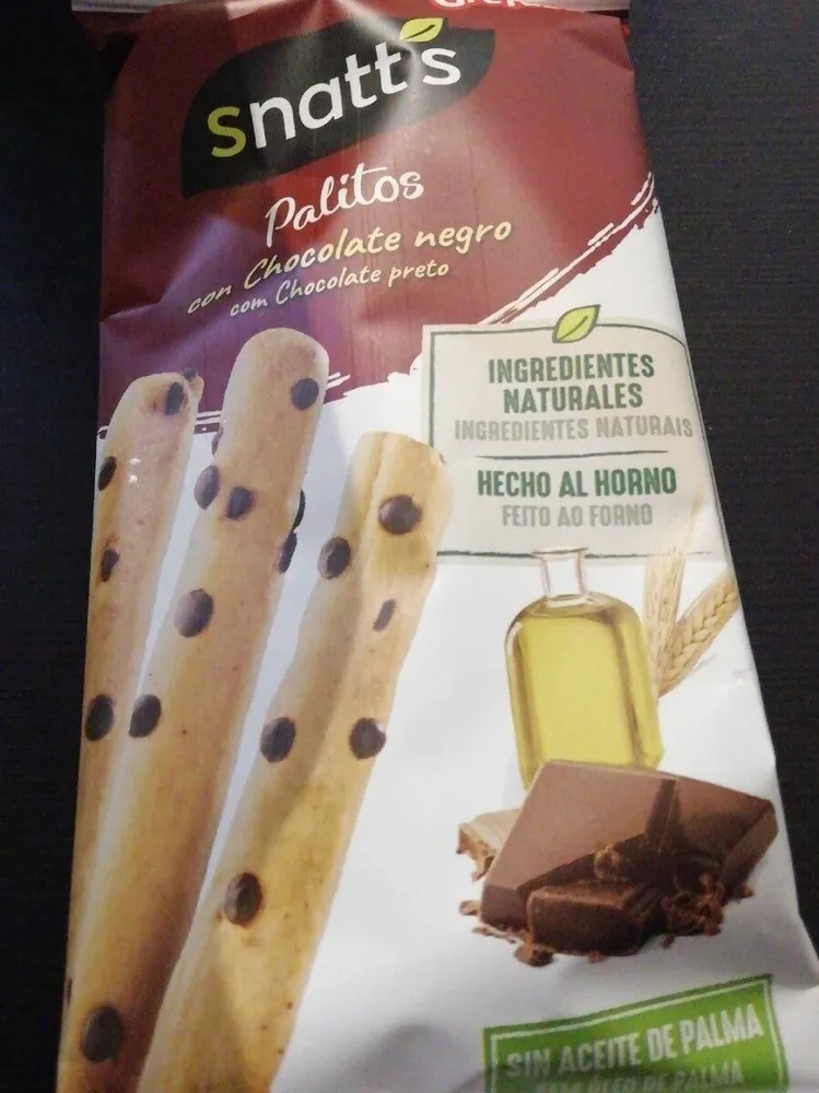 palitos de chocolate negro