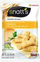 Snacks mediterráneos con queso y hierbas aromáticas