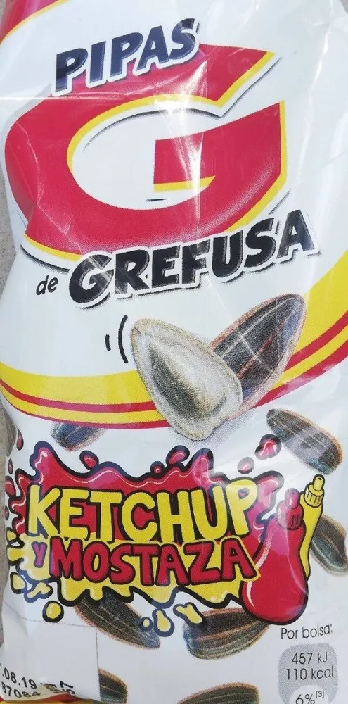 Pipas Grefusa Ketchup y Mostaza
