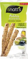 Palitos de cereales con olivas y sésamo