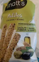Palitos de cereales con olivas y sésamo