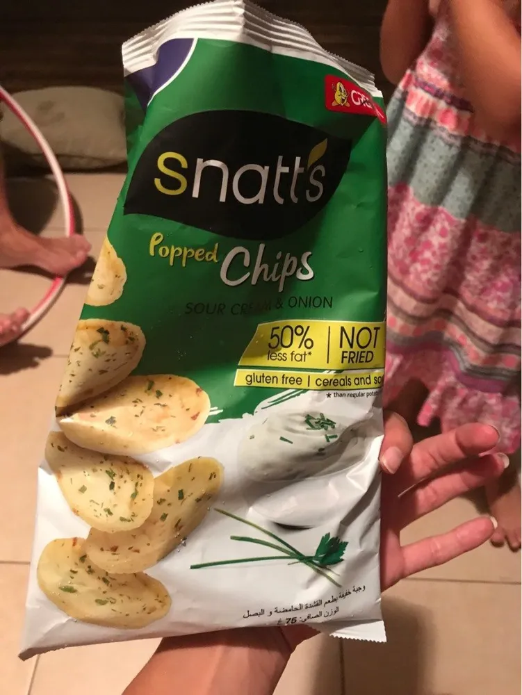 Snatts Poppes Chips Sour Cream & Onion