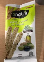 Gressins aux olives et graines de sésame