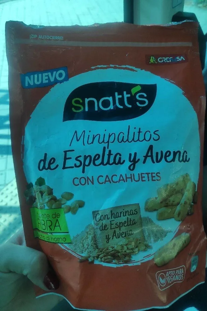 Minipalitos de espelta y avena con cacahuetes