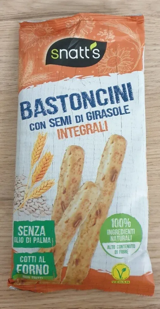 Bastoncini con semi di girasole integrali