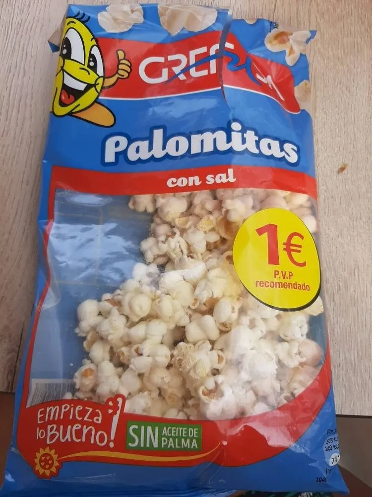 Palomitas con sal