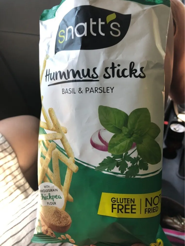Snatt's Hummus sticks basilic & persil