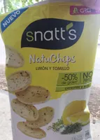 Snatt's NatuChips limón y tomillo a base de cereales, patata y soja bolsa 85 g