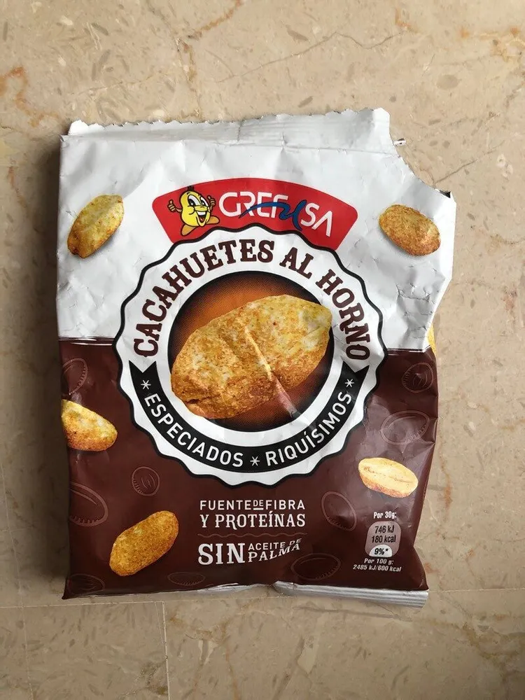 Cacahuetes tostados al horno especiados bolsa 150 g