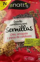 Snatt's snacks mediterráneos semillas