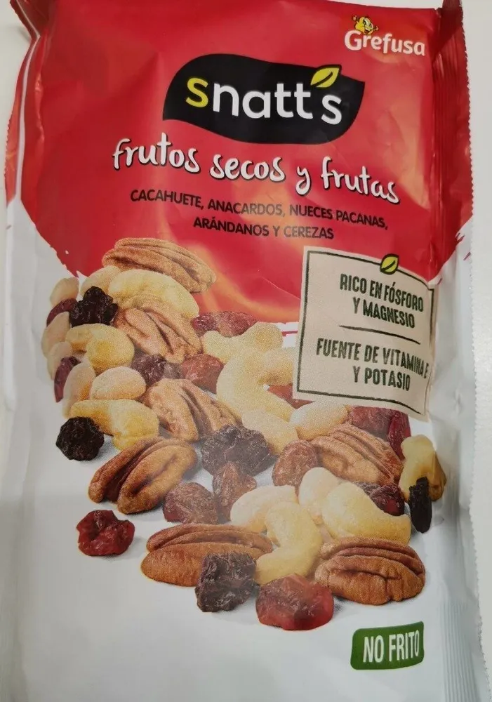 Frutos secos y frutas