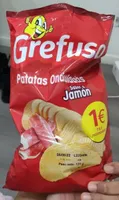 Patatas onduladas sabor jamón