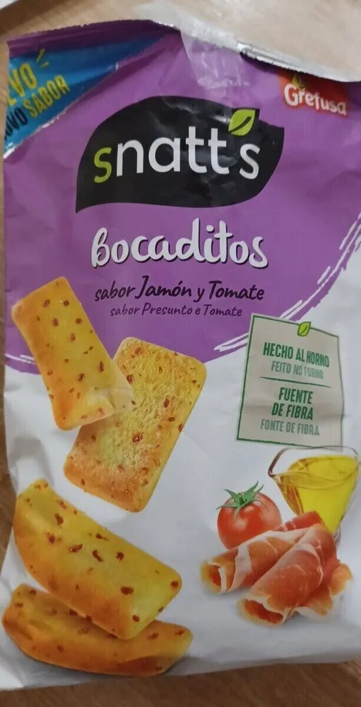 Bocaditos sabor jamón y tomate