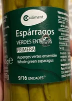 Esparragos verdes trigueros enteros