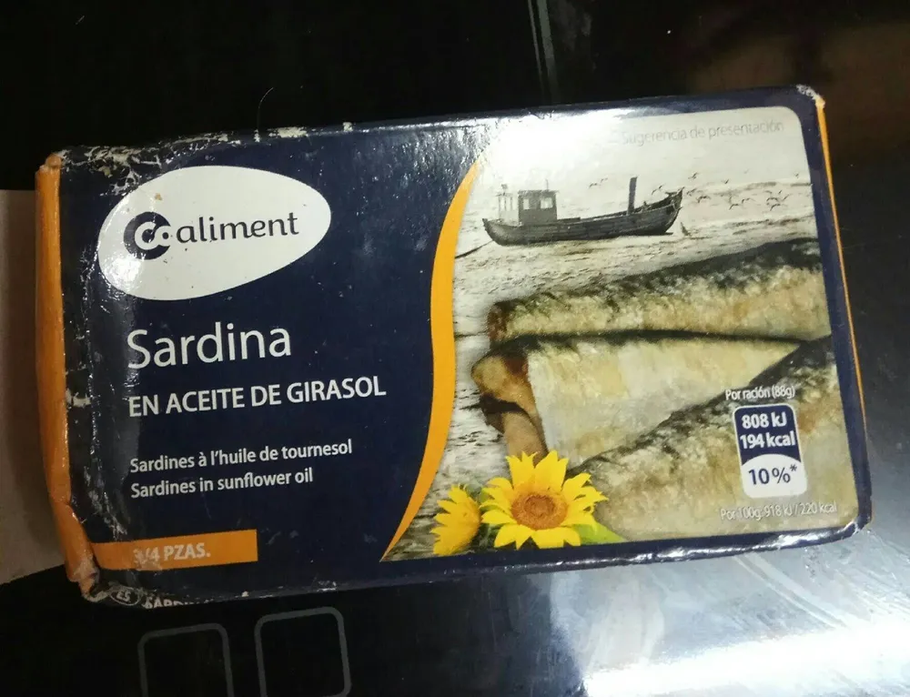 Sardina en aceite de girasol