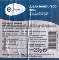Queso semicurado mezcla