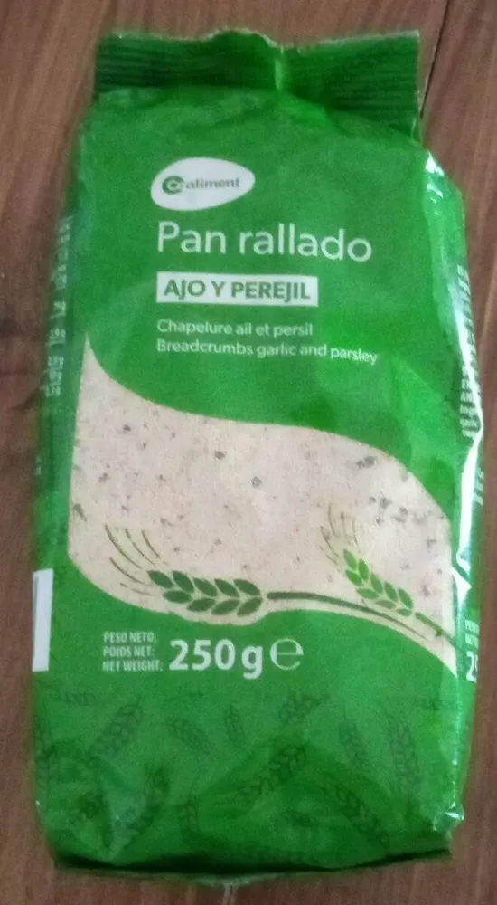 Pan rallado ajo y perejil