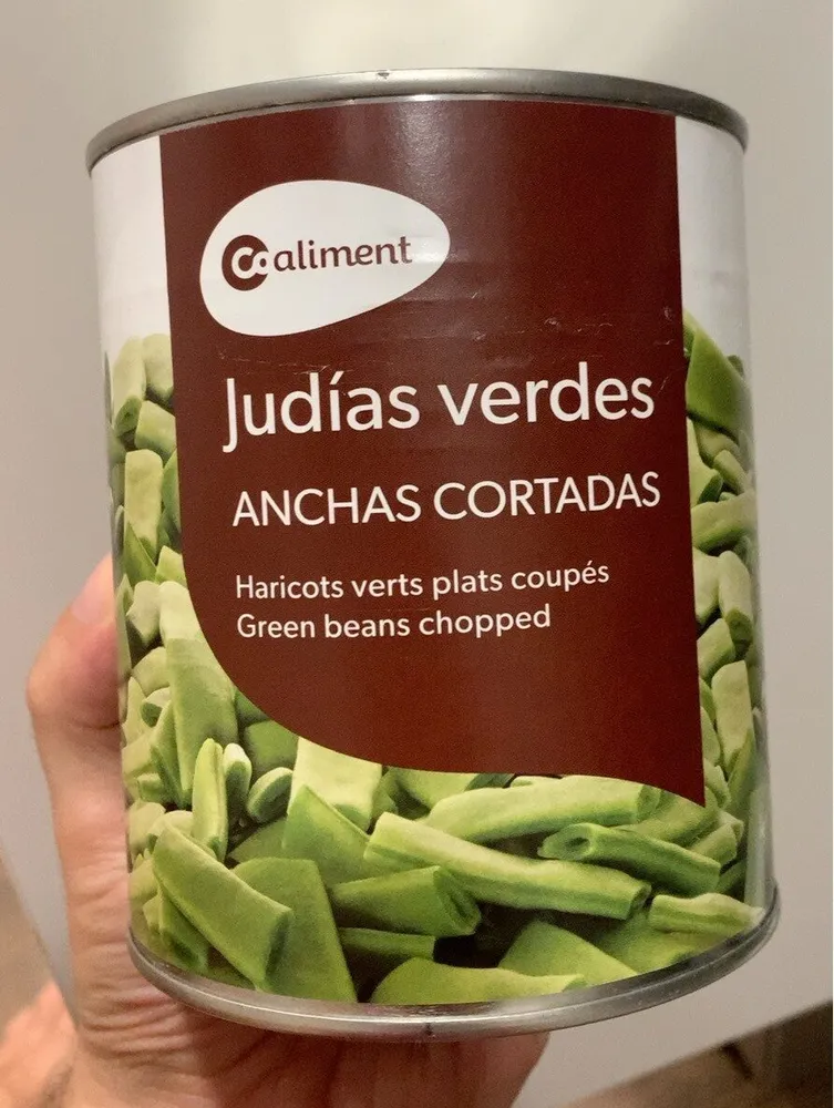 Judias verdes anchas cortadas