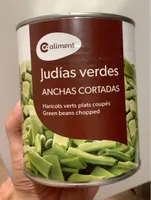 Judias verdes anchas cortadas