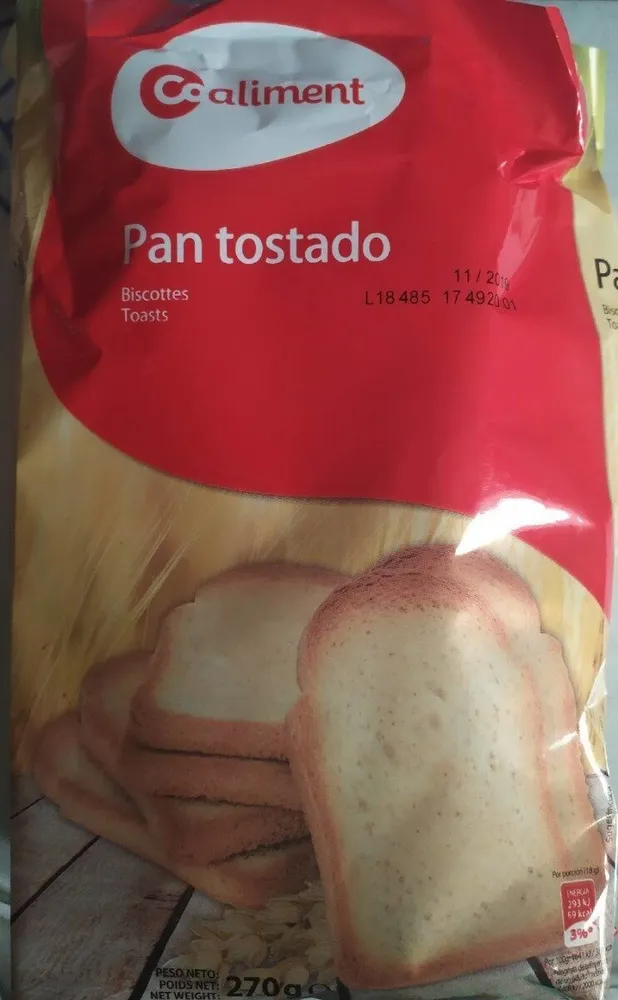 Pan tostado coaliment