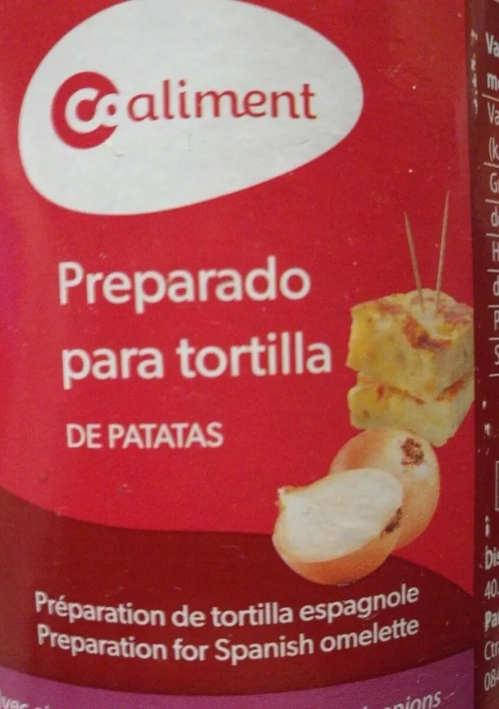 Preparado para tortilla de patatas