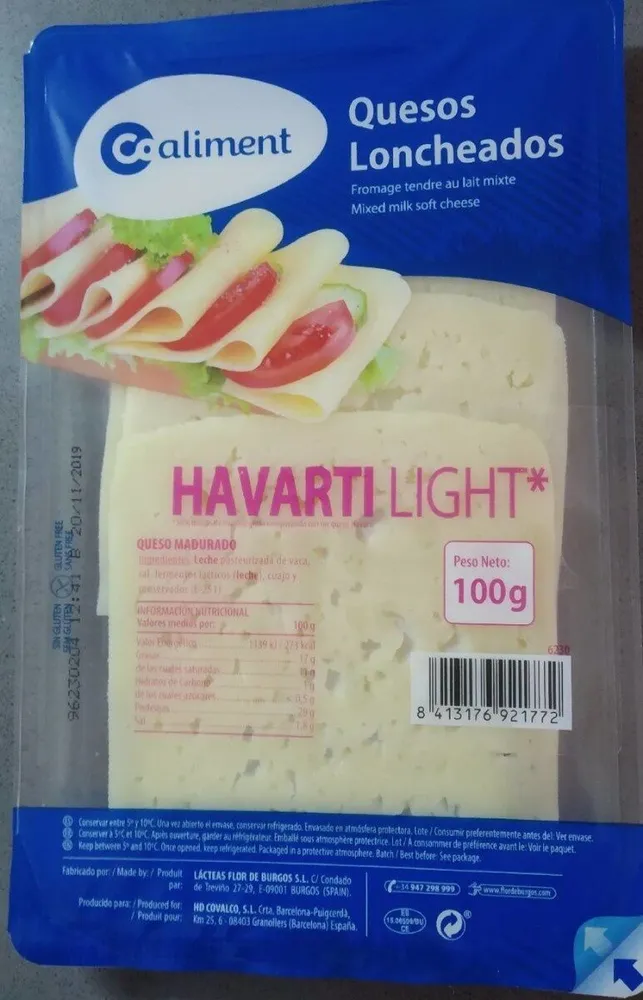 Queso havarti light