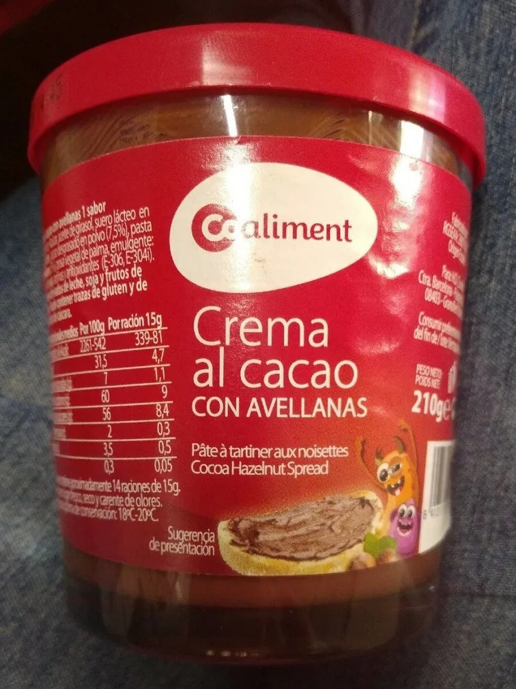 Crema al cacao con avellanas