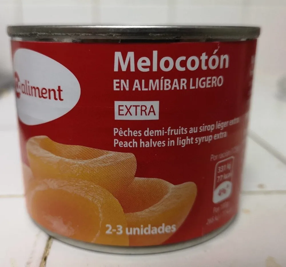Melocotón en almíbar
