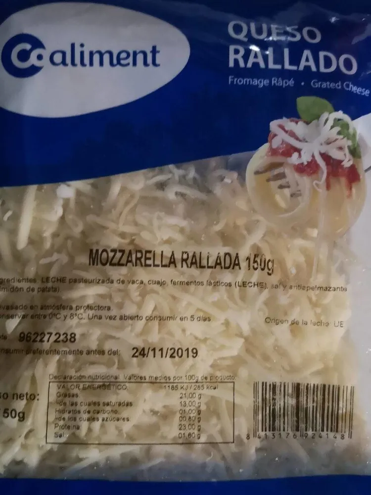 Mozzarella rallada