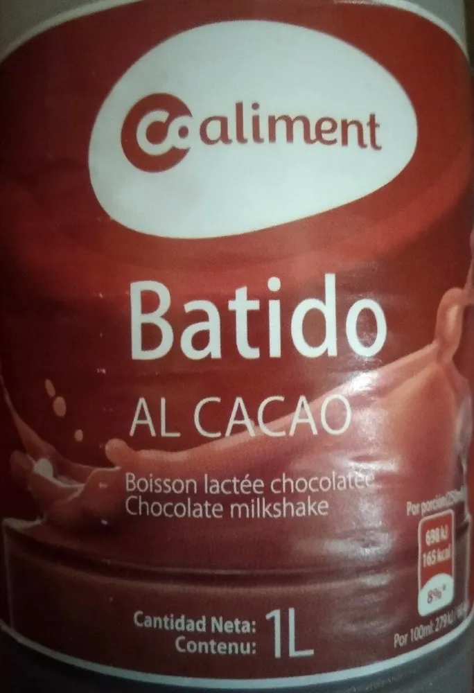 Batido al cacao
