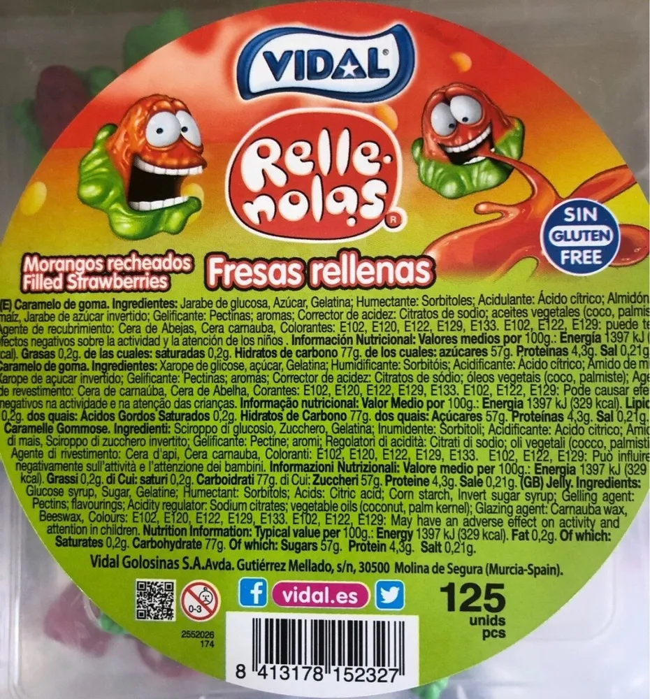 Fresas rellenas