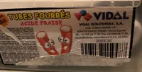 Vidal tubes fraise acide