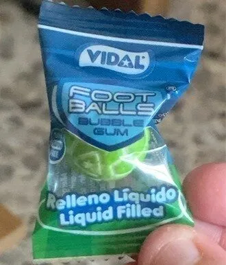 Foot balls bubble gum