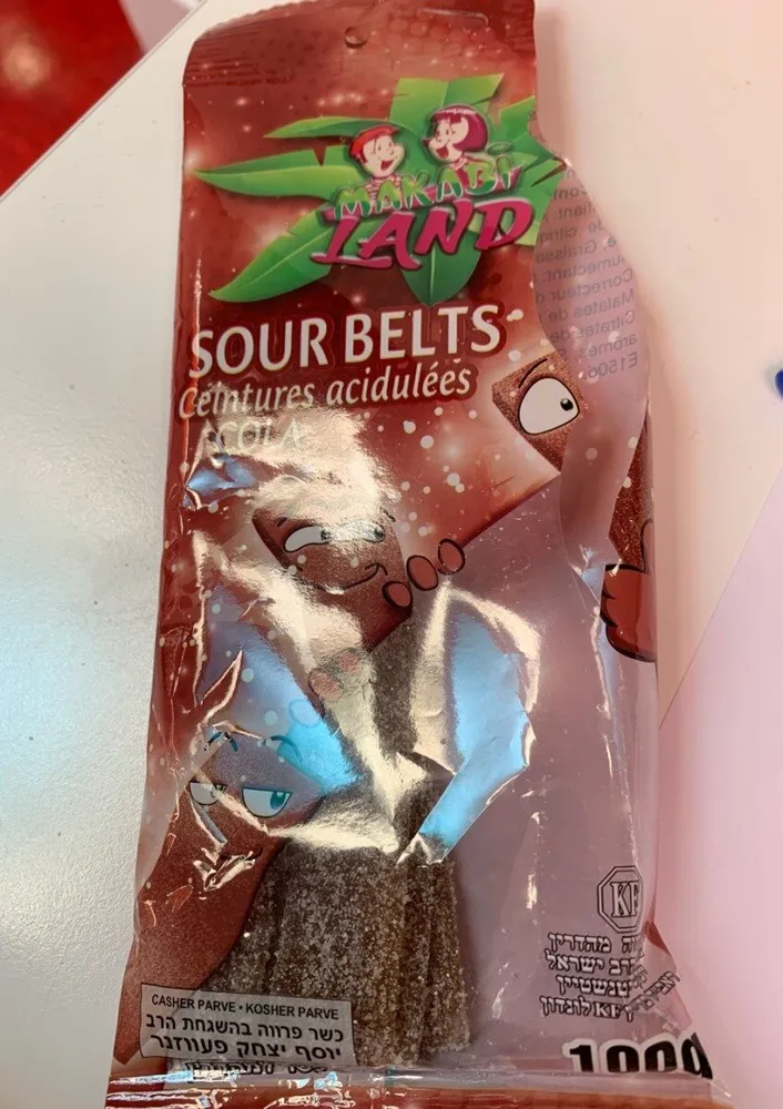 SOUR BELTS ceintures acidules cola