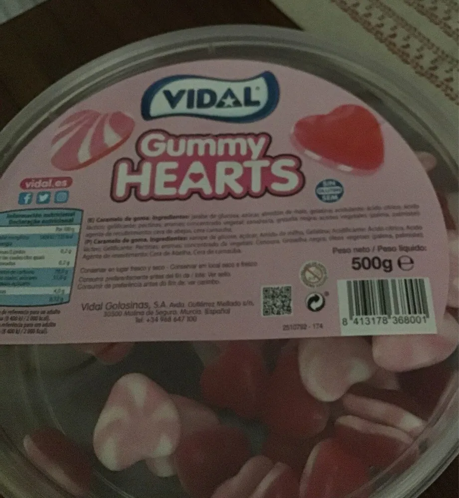 Gummy hearts