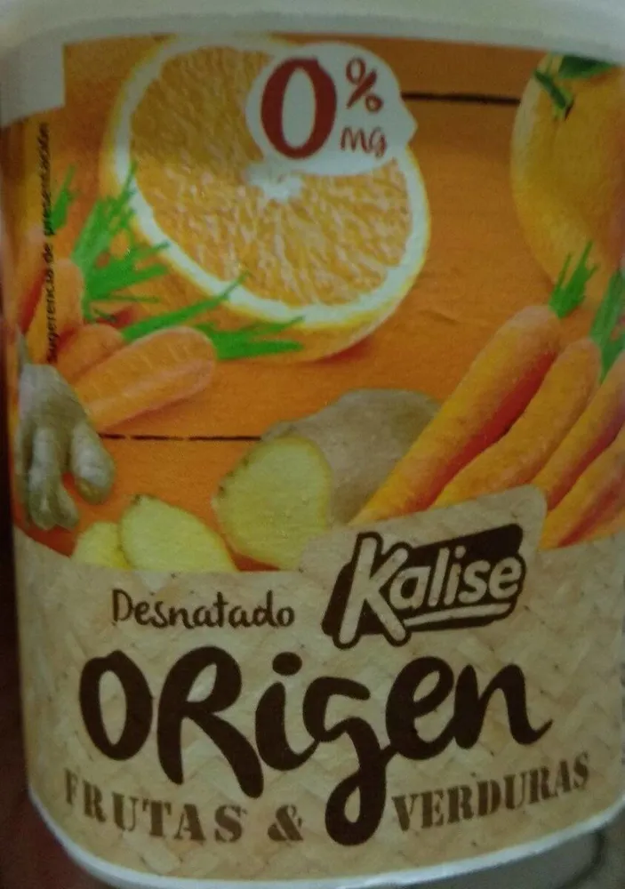 Yogur desnatado frutas y verduras