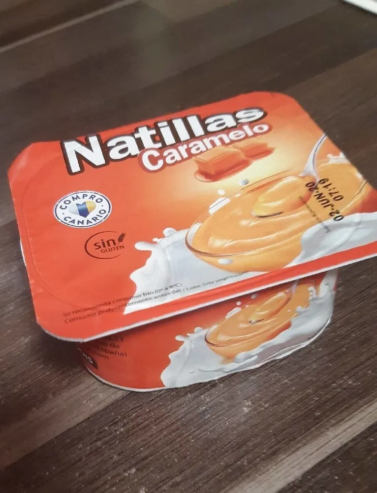 Natilla sabor caramelo
