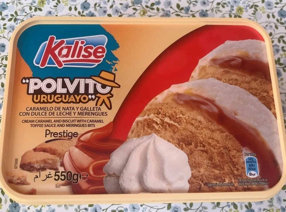 Helado de Polvito uruguayo