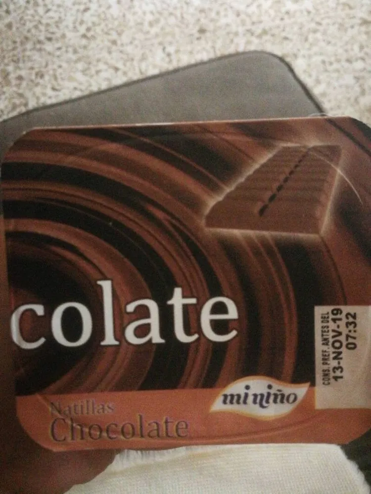 Natillas chocolate