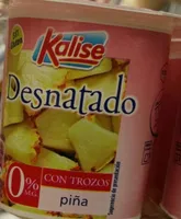 Yogur desnatado con piña