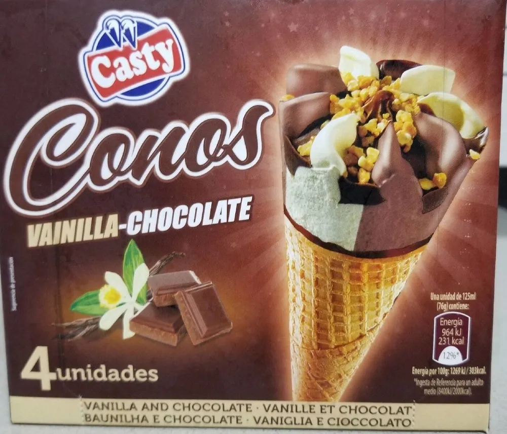 Cono helado Vainilla y Chocolate