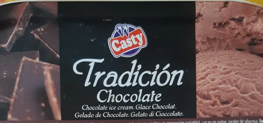 Helado de chocolate