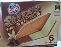 Sándwich vainilla y chocolate