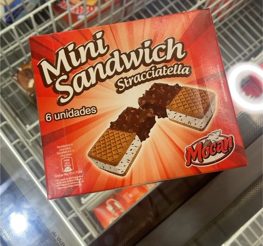 Mini sandwich etracciatella