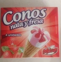 Conos nata y fresa