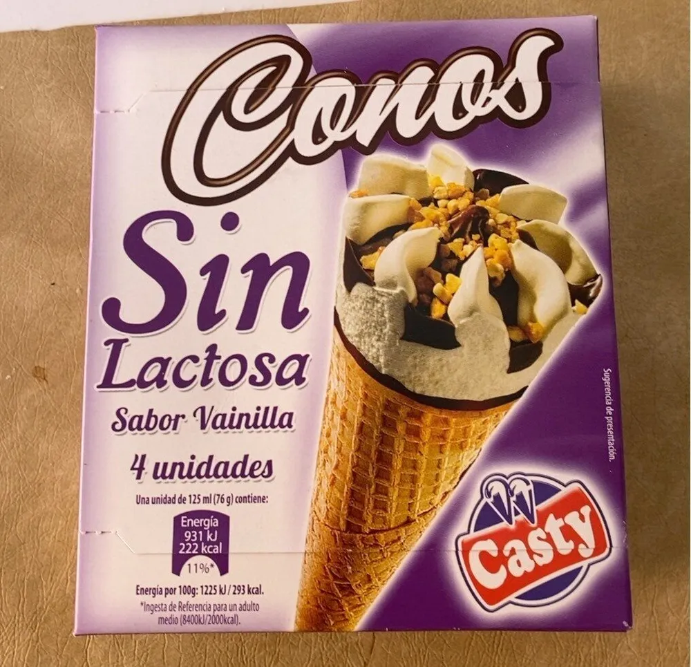 Conos sin lactosa