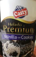Helado premium vainilla con cookies